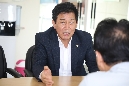 홍유준 의장 전하시장 방문