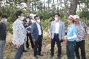 쇠평 파크골프장 공사 현장 점검 