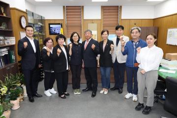 한국자유총연맹 동구지회 회장 및 임원진 방문
